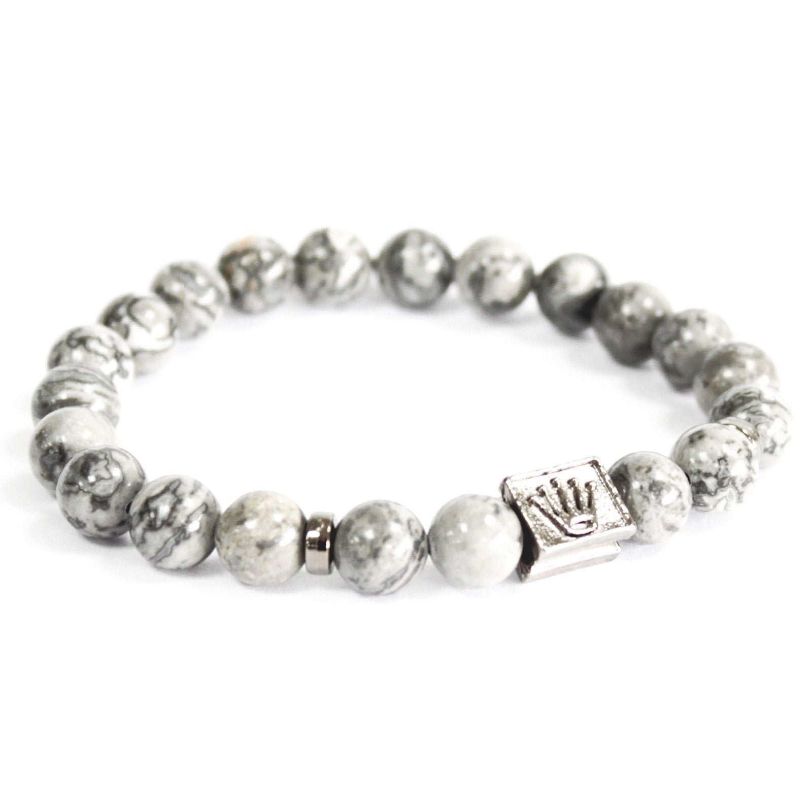 Bracelet boho - Crown Ingot / Grey Agate - photo 2