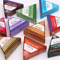 42g Jumbo Golden Nag - White Sage Back Flow Incense Cones