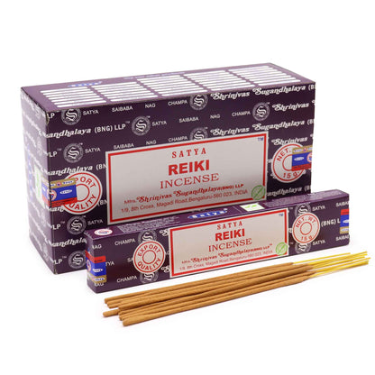 Encens Satya Reiki 15 g - Soin Énergétique & Bien-Être