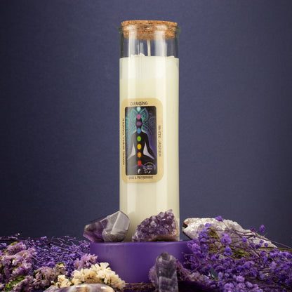 Bougie Magique Purification — Jaspe Blanc, Sauge & Menthe Poivrée - photo 4