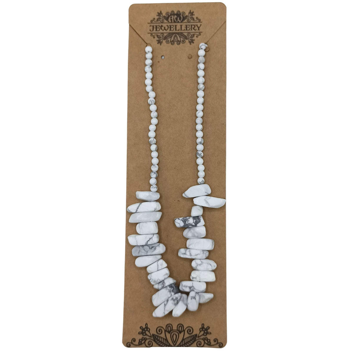 Collier Jaspe Blanc Longstone - Force & Pureté – photo 2