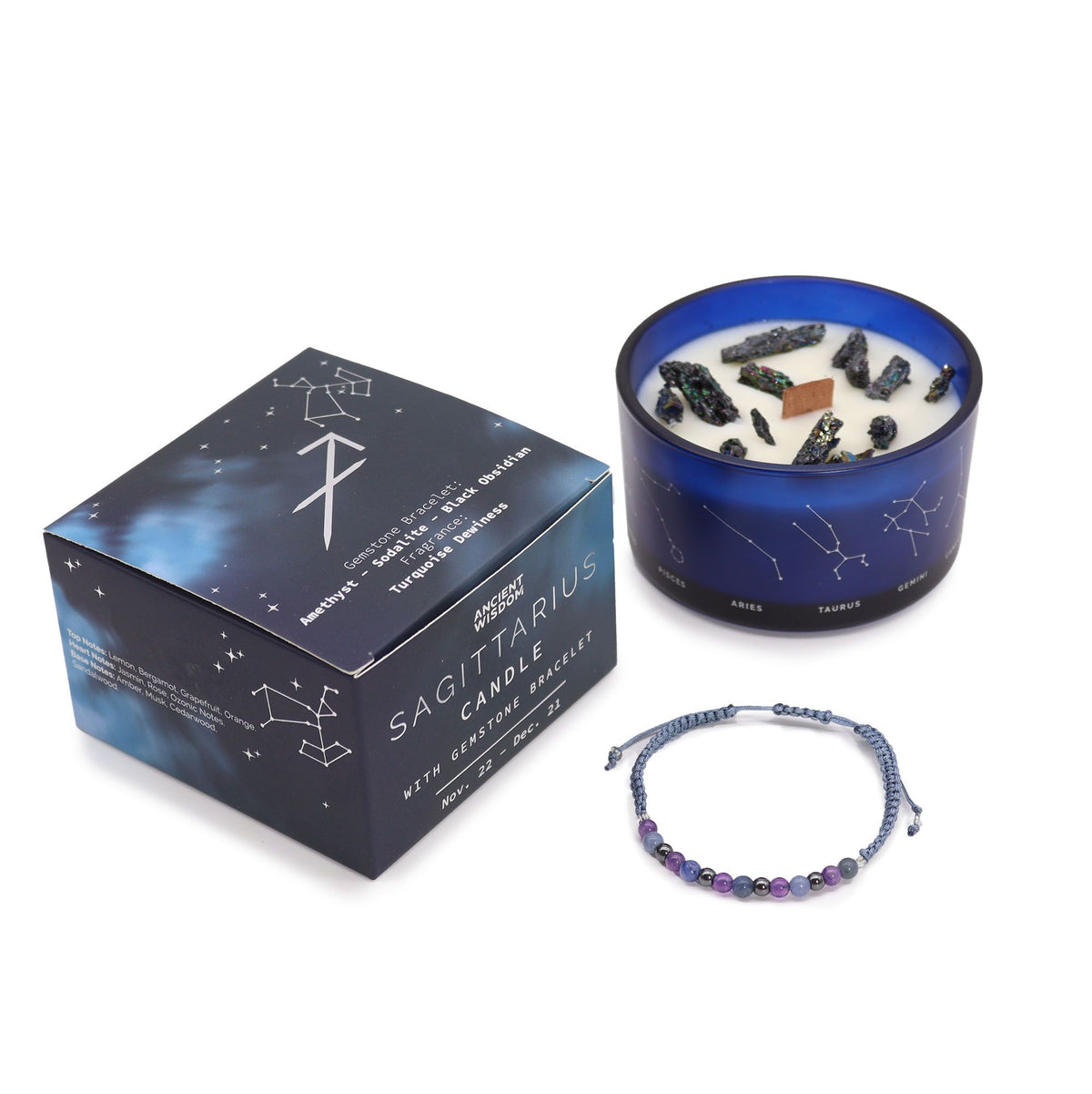 Bougie Zodiaque Sagittaire — Bracelet en Pierres - photo 4