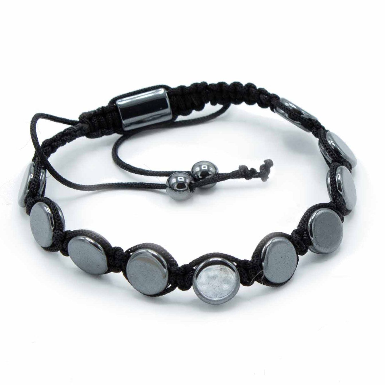 Bracelet Hématite Magnétique Shamballa - Ancrage & Protection