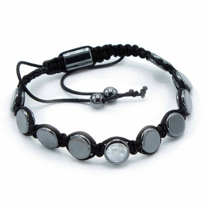 Bracelet Hématite Magnétique Shamballa - Ancrage & Protection