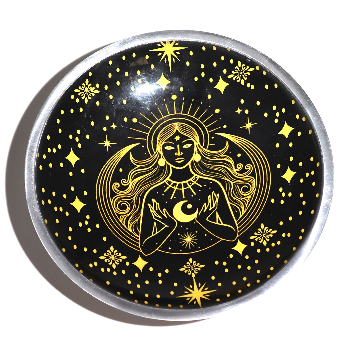 Assiette d'Offrande Émaillée Déesse Noire - Rituel & Décor - photo 3