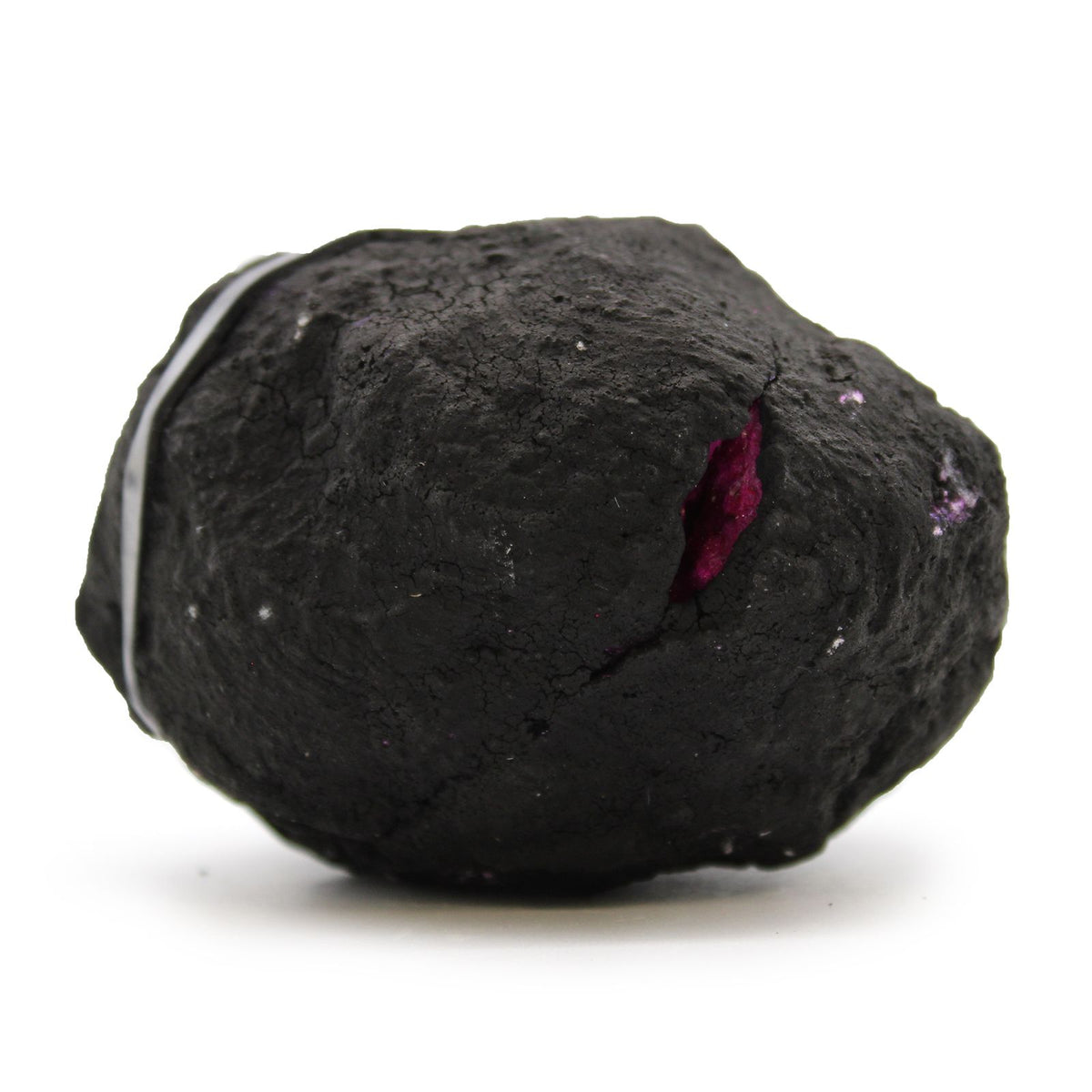 Géode Calcite Colorée Roche Noire — Rouge Foncé – photo 3