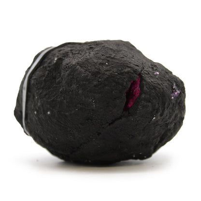 Géode Calcite Colorée Roche Noire — Rouge Foncé – photo 3