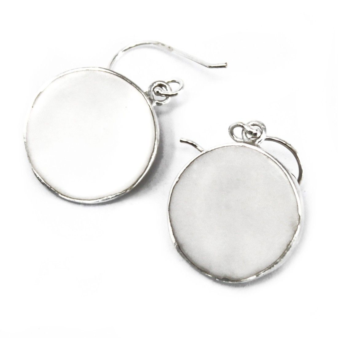 Boucles d'oreilles Arbre de Vie en nacre — Tatum Cristal