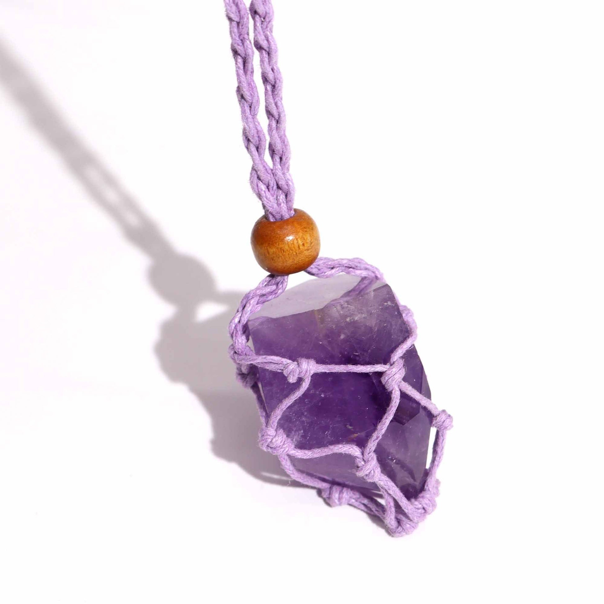 Cordon pour pendentif 45 cm - purple - photo 3