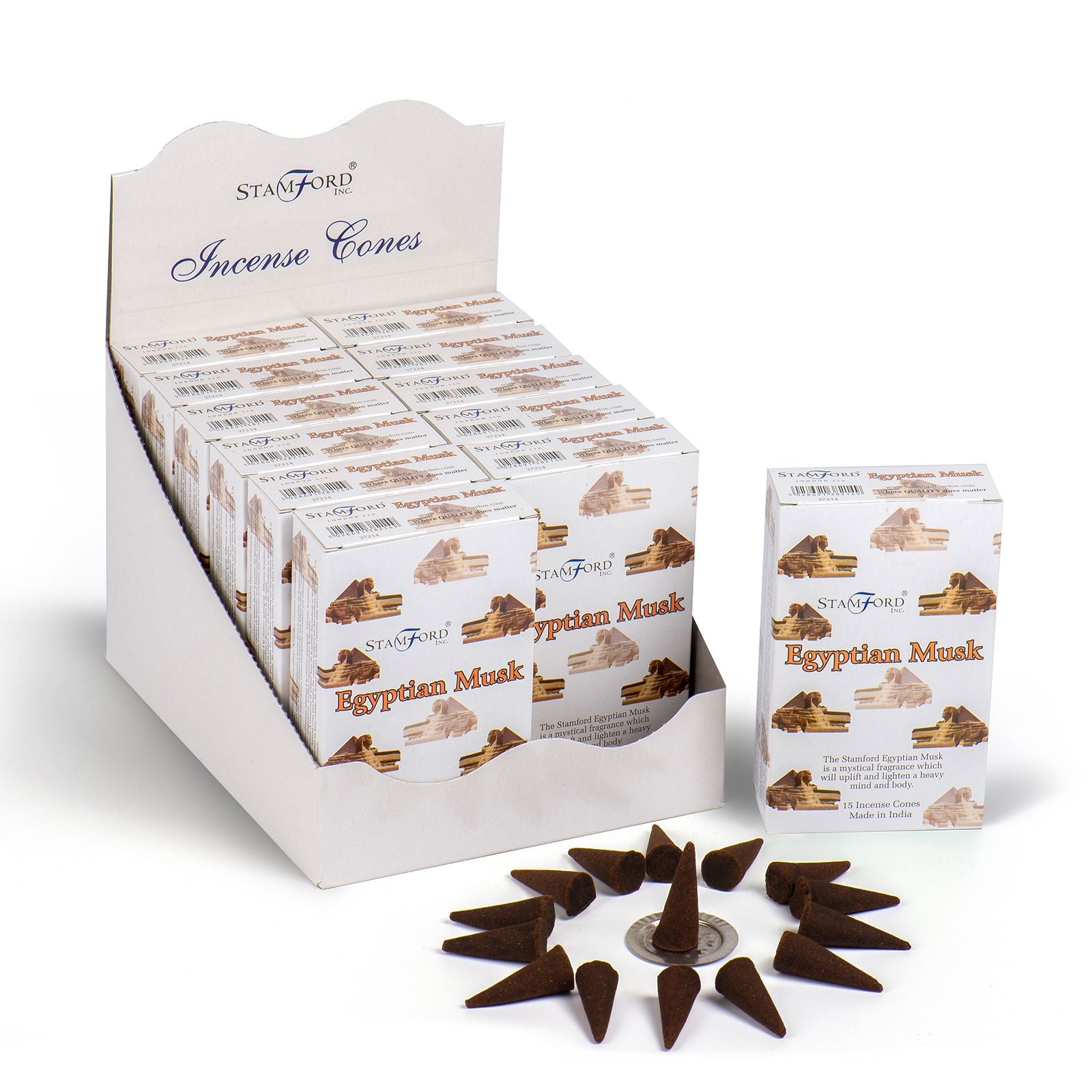 Encens Cône Musc Égyptien - Relaxation & Méditation