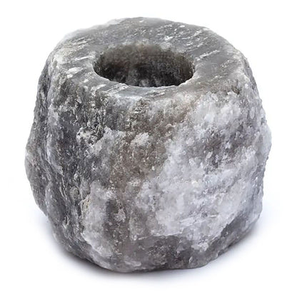 Bougeoir en sel gris de l'Himalaya - 600 à 800 g