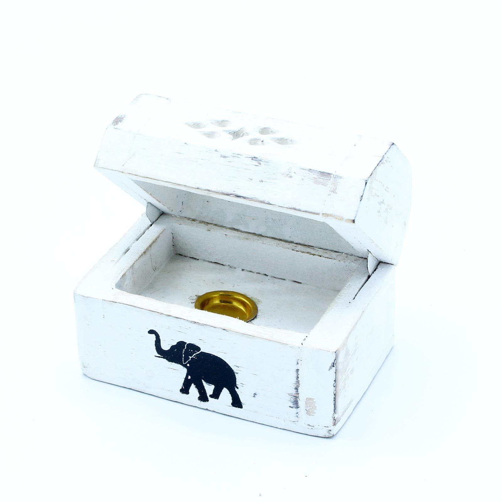 Porte-Encens Cônes Smoke Box - Bois Blanchi 8cm