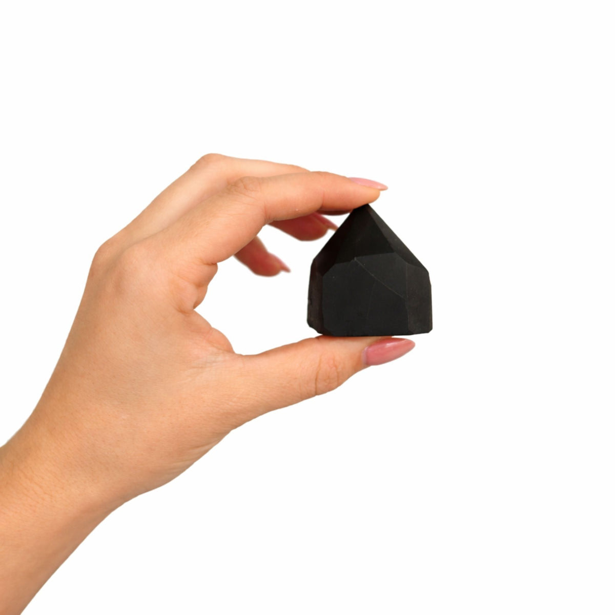 Pointe polie en Tourmaline noire (lot de 5 à 6 pièces)