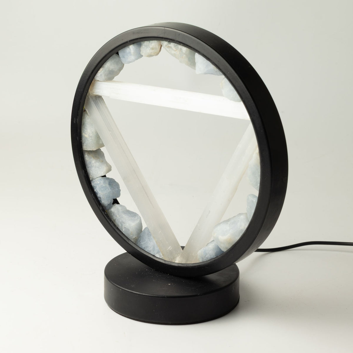 Lampe Halo Aigue-Marine & Sélénite — Eau - photo 5