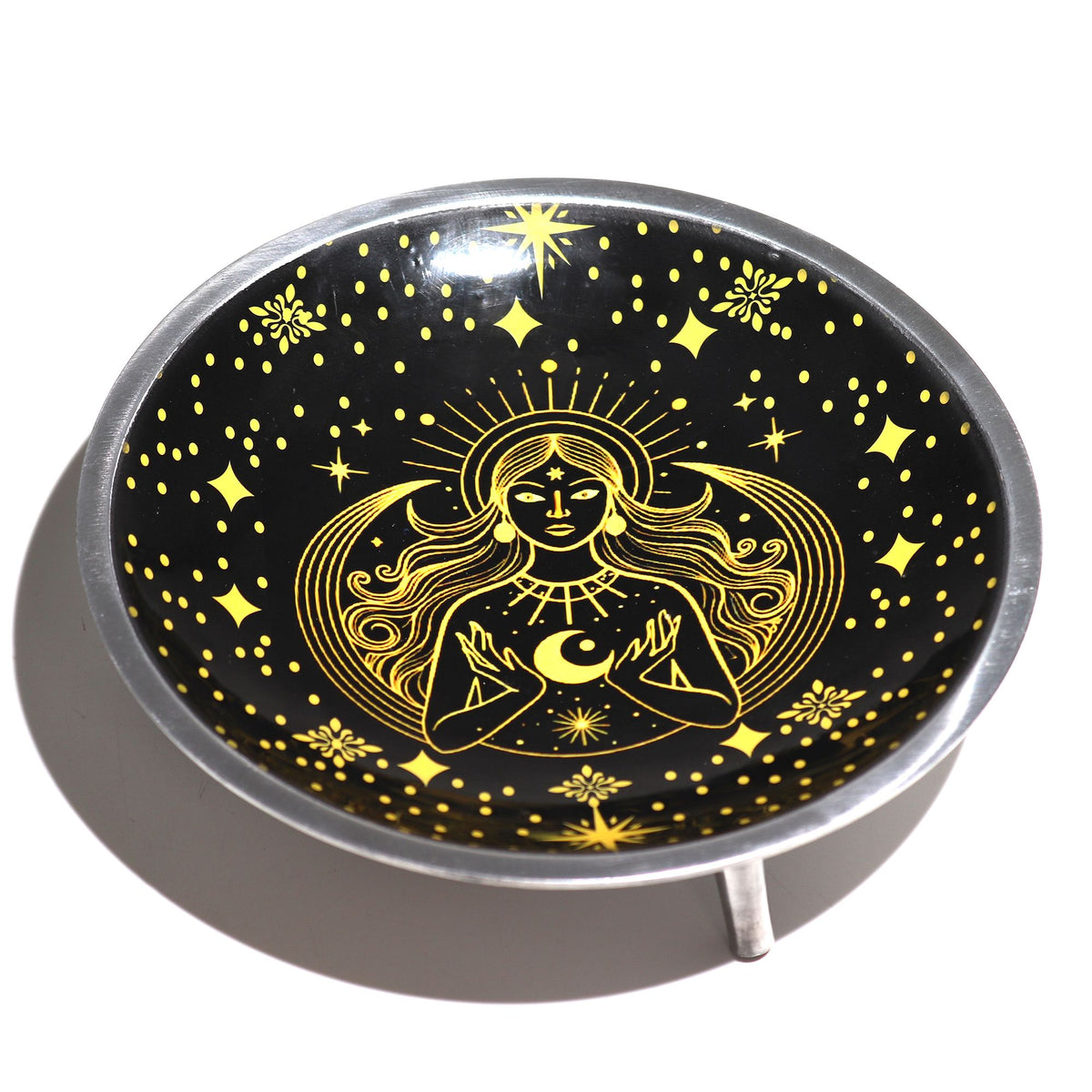 Assiette d'Offrande Émaillée Déesse Noire - Rituel & Décor - photo 4