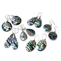Boucles d'Oreilles Abalone & Argent 925 - Tong Nacre Bali – photo 3