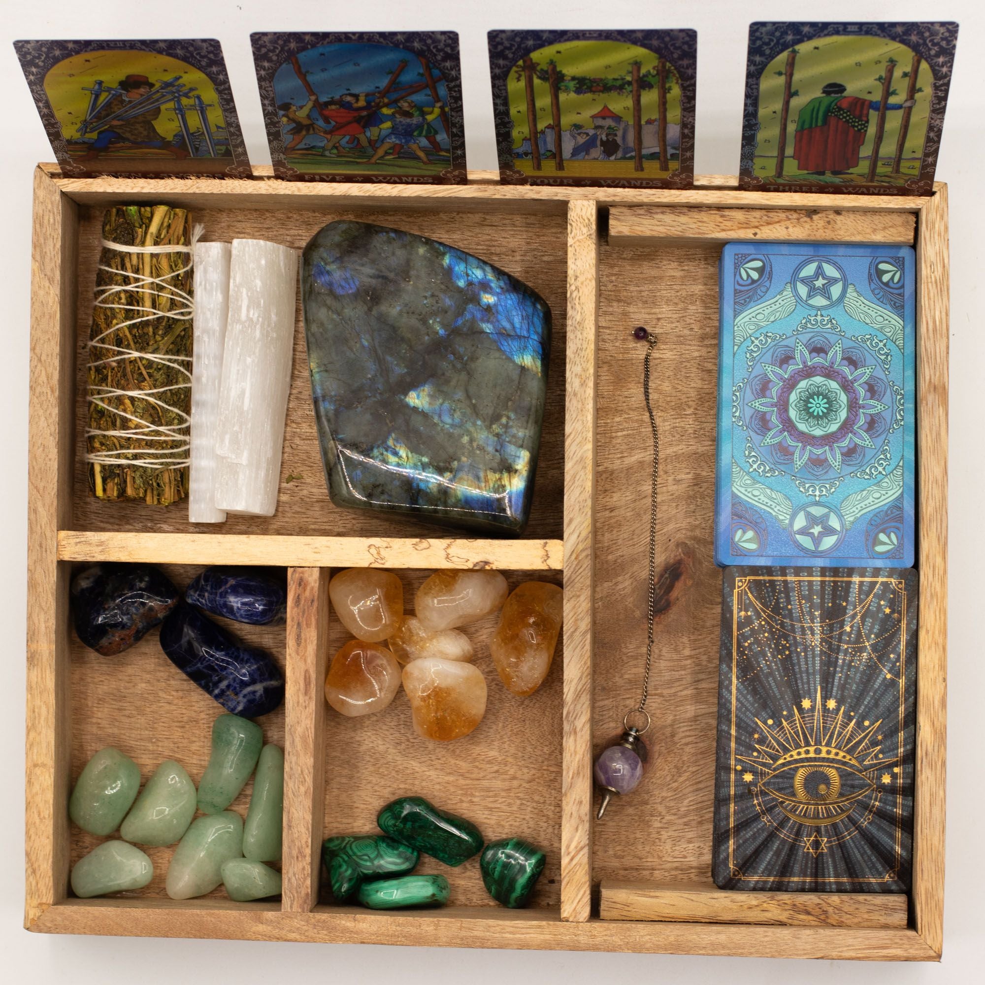 Boîte Tarot 4 Compartiments avec Porte-Carte Intégré – photo 5