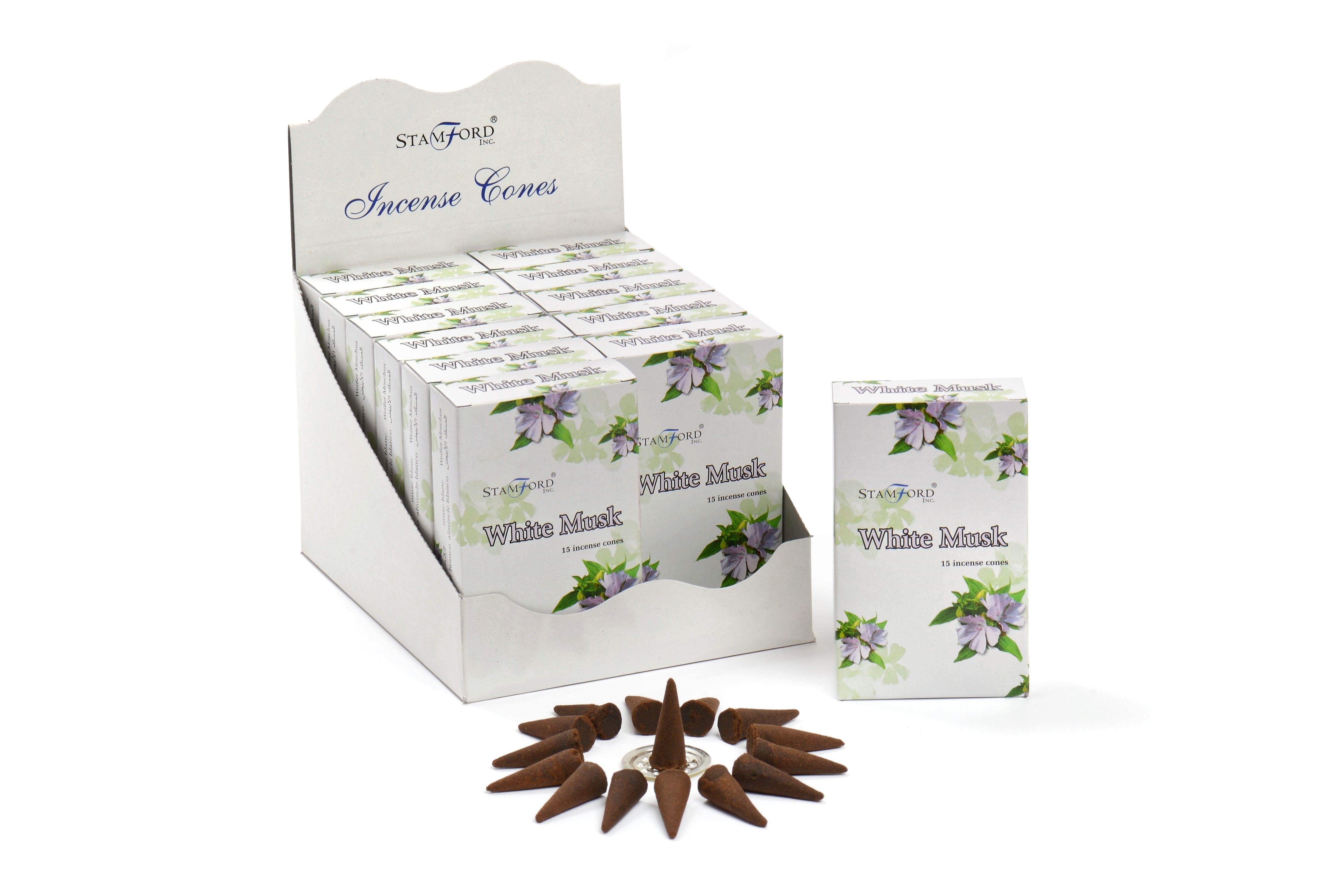 Encens Cônes Musc Blanc - Relaxation & Purification