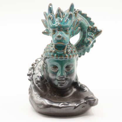 Backflow Incense Burner - Dragon Over Buddha