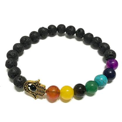 Bracelet en pierre de lave