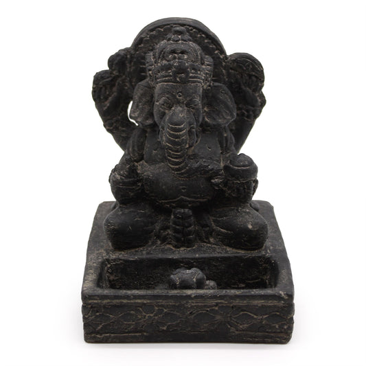 Porte-Encens Ganesh Feng Shui - Finition Noire Antique