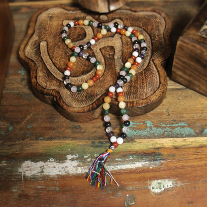 Mala bouddhiste 108 perles - 9 planètes (Navagraha)