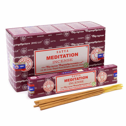 Encens Satya Méditation 15g - Relaxation & Pleine Conscience
