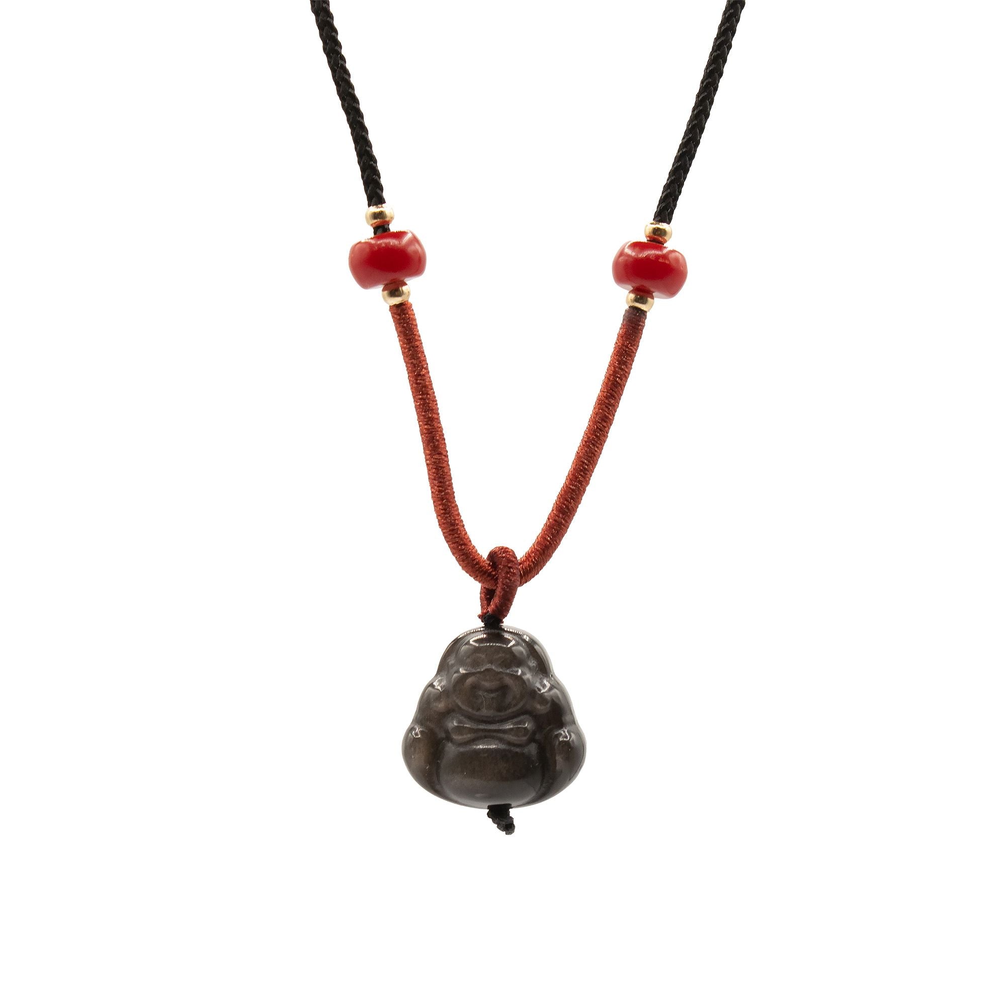 Figurine Bouddha en Obsidienne
