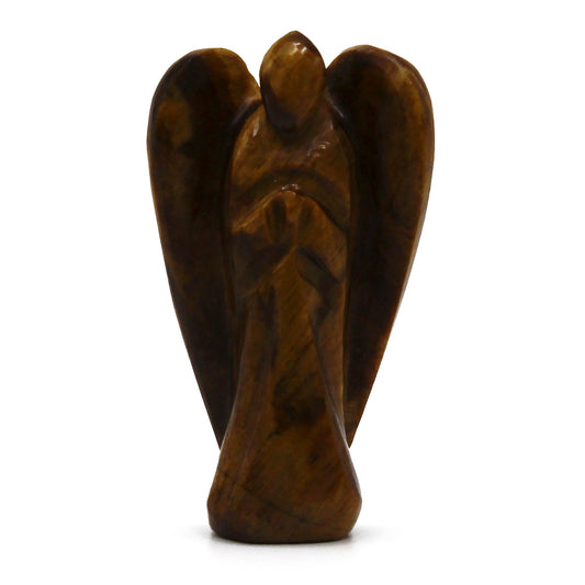 Ange en Œil de Tigre Sculpté - Courage & Protection – photo 3