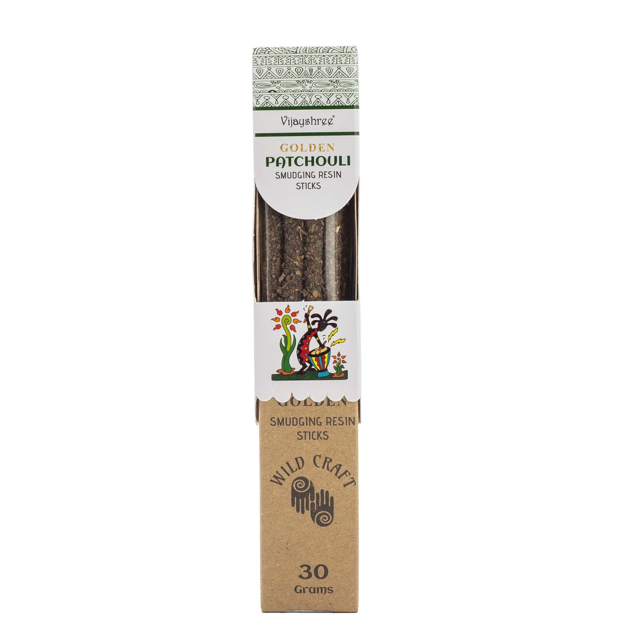30g Golden Patchouli Smudging Resin Sticks (6s)
