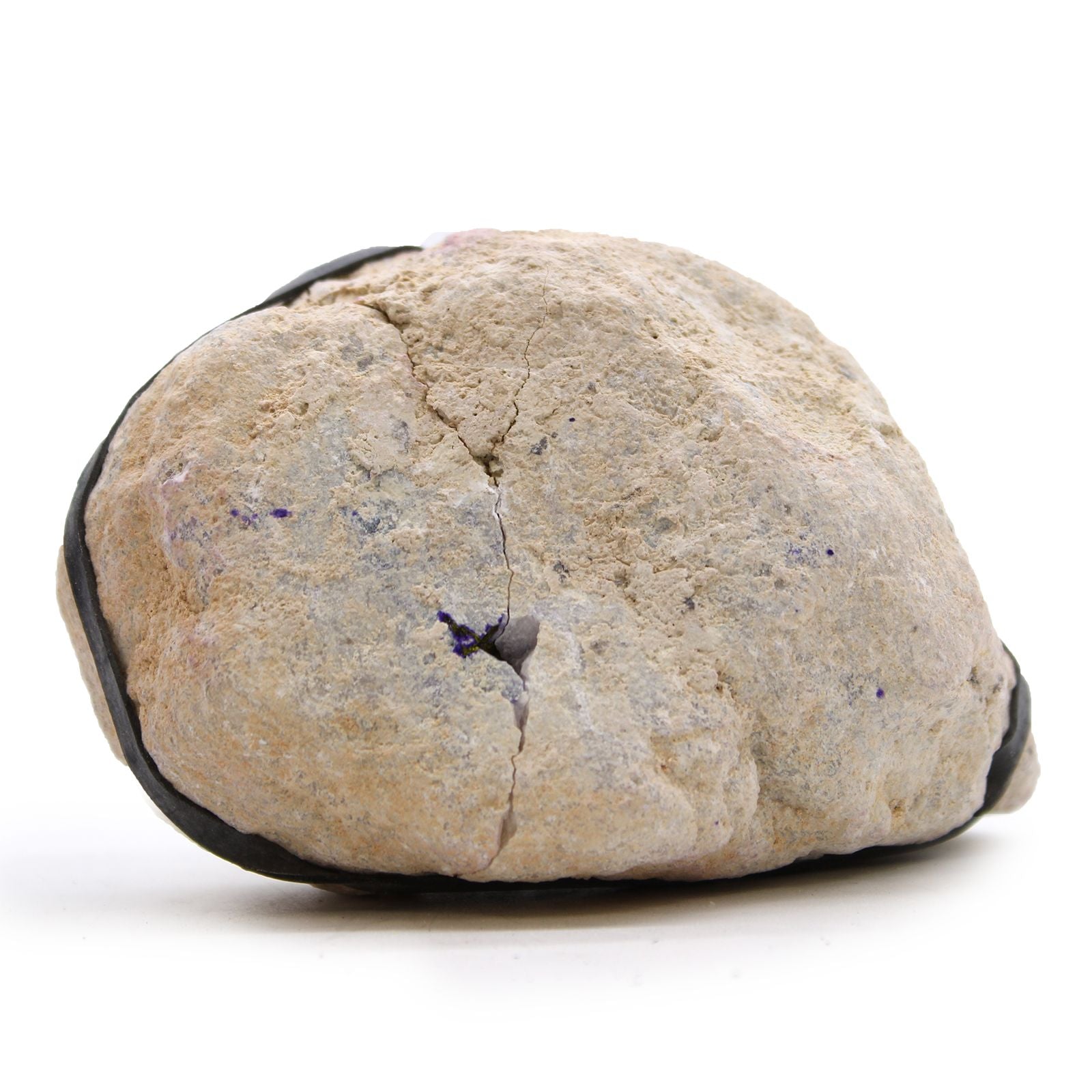 Géode Calcite Naturelle Violette & Dorée — Cristaux Peints – photo 2