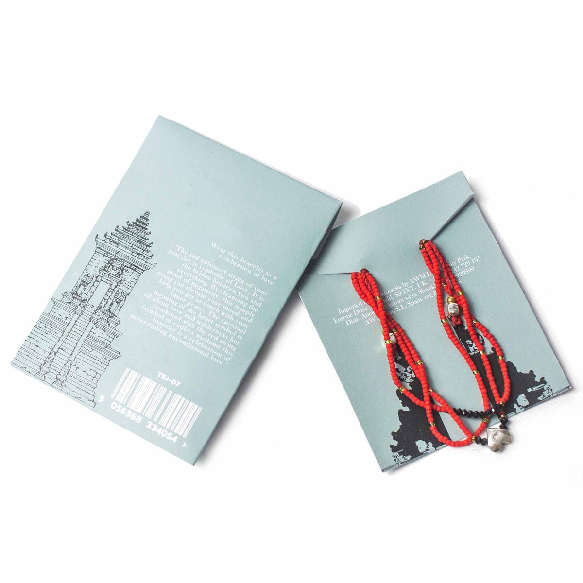 Bracelet Temple String Cœur Rouge - Amour & Paix Intérieure – photo 2
