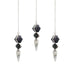 Pendule trois pièces - fluorite, labradorite et pierre de lune