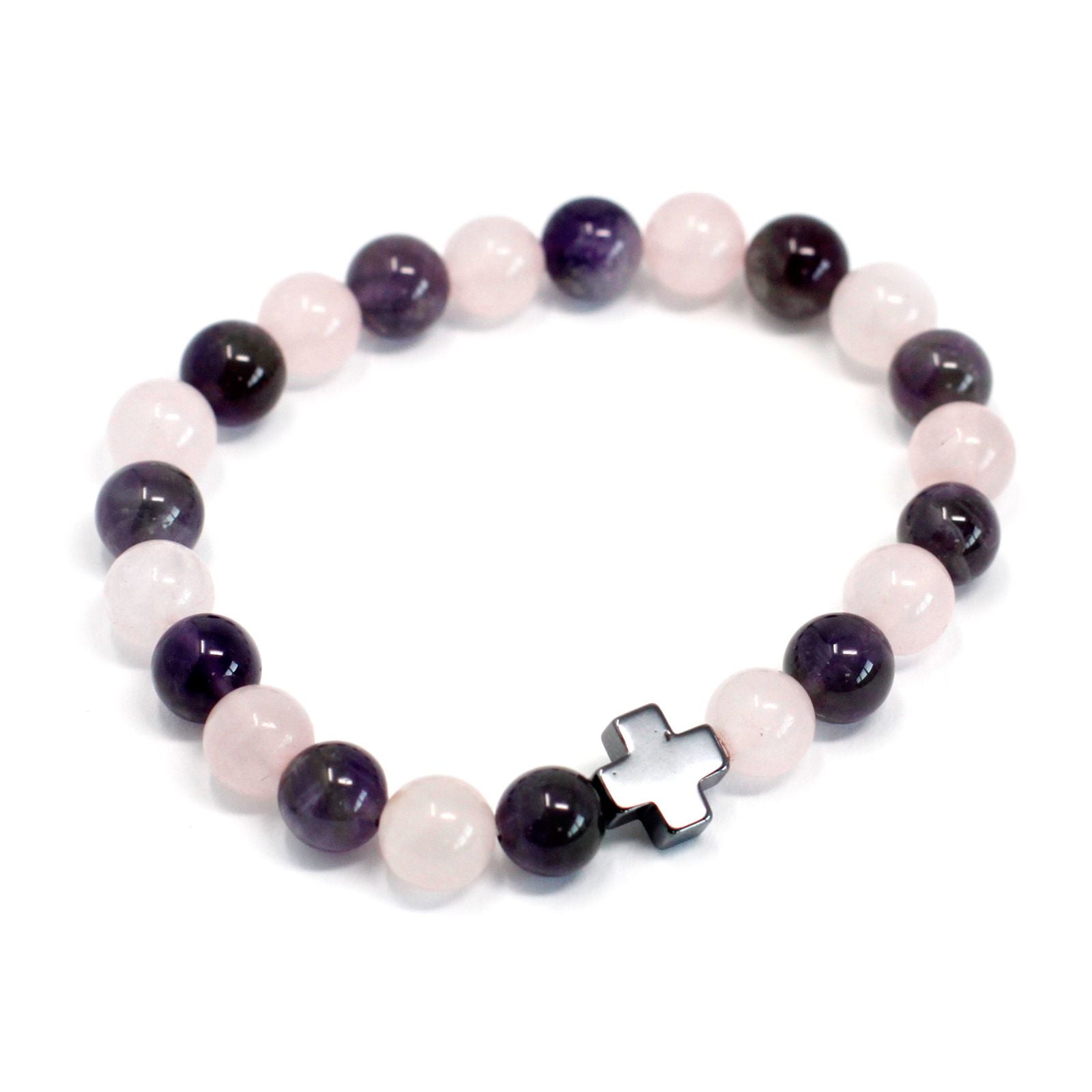 Lot de 2 bracelets d'amitié - Quartz Rose - photo 4