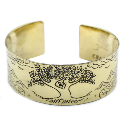 Bracelet Mantra Arbre de Vie - Laiton Tibétain