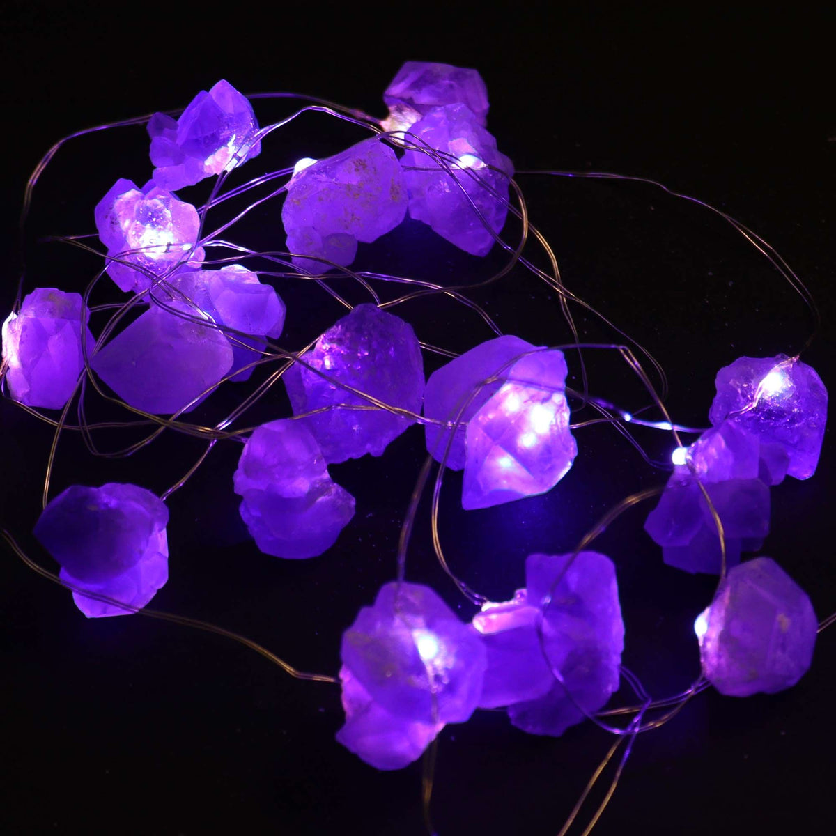 Guirlande Lumineuse en Améthyste Brute — 2,27 m - photo 5