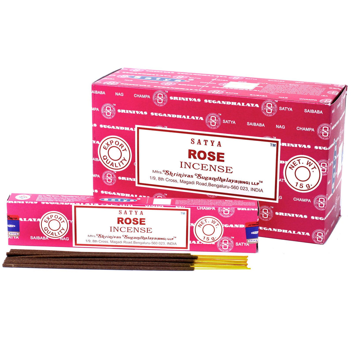 Encens Satya Rose 15g - Amour & Méditation – photo 2