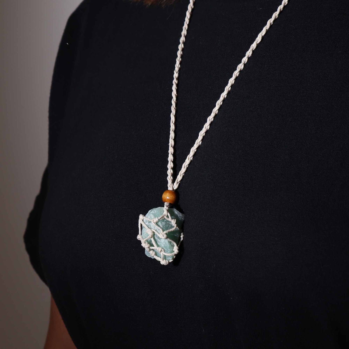 Cordon pour pendentif 45 cm - natural - photo 3