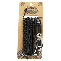 Mens Bracelet Sets - Black & Macho (asst)