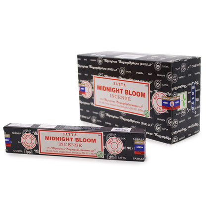 Encens Satya Midnight Blossom - Bâtons 15g Inde – photo 2
