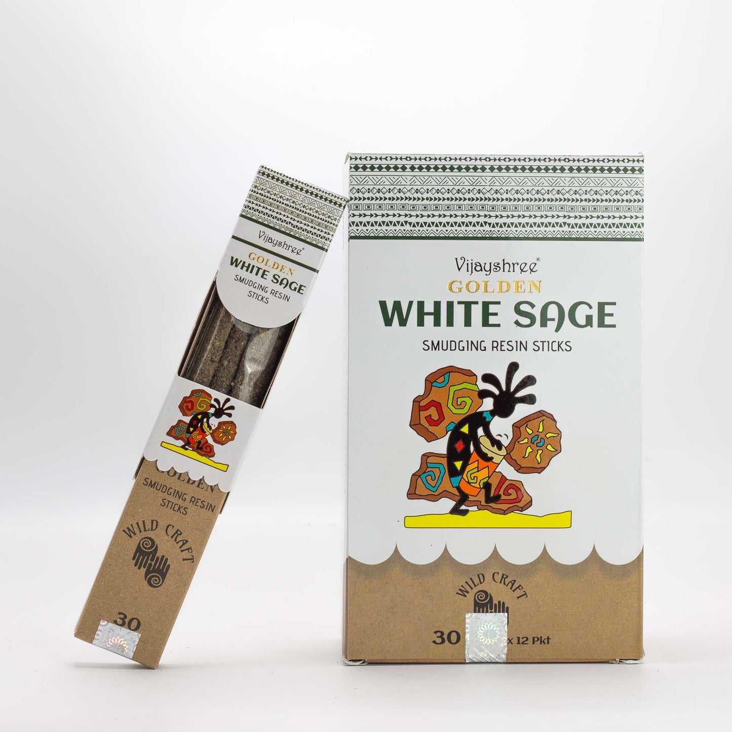 30g Golden White Sage Smudging Resin Sticks (6s)