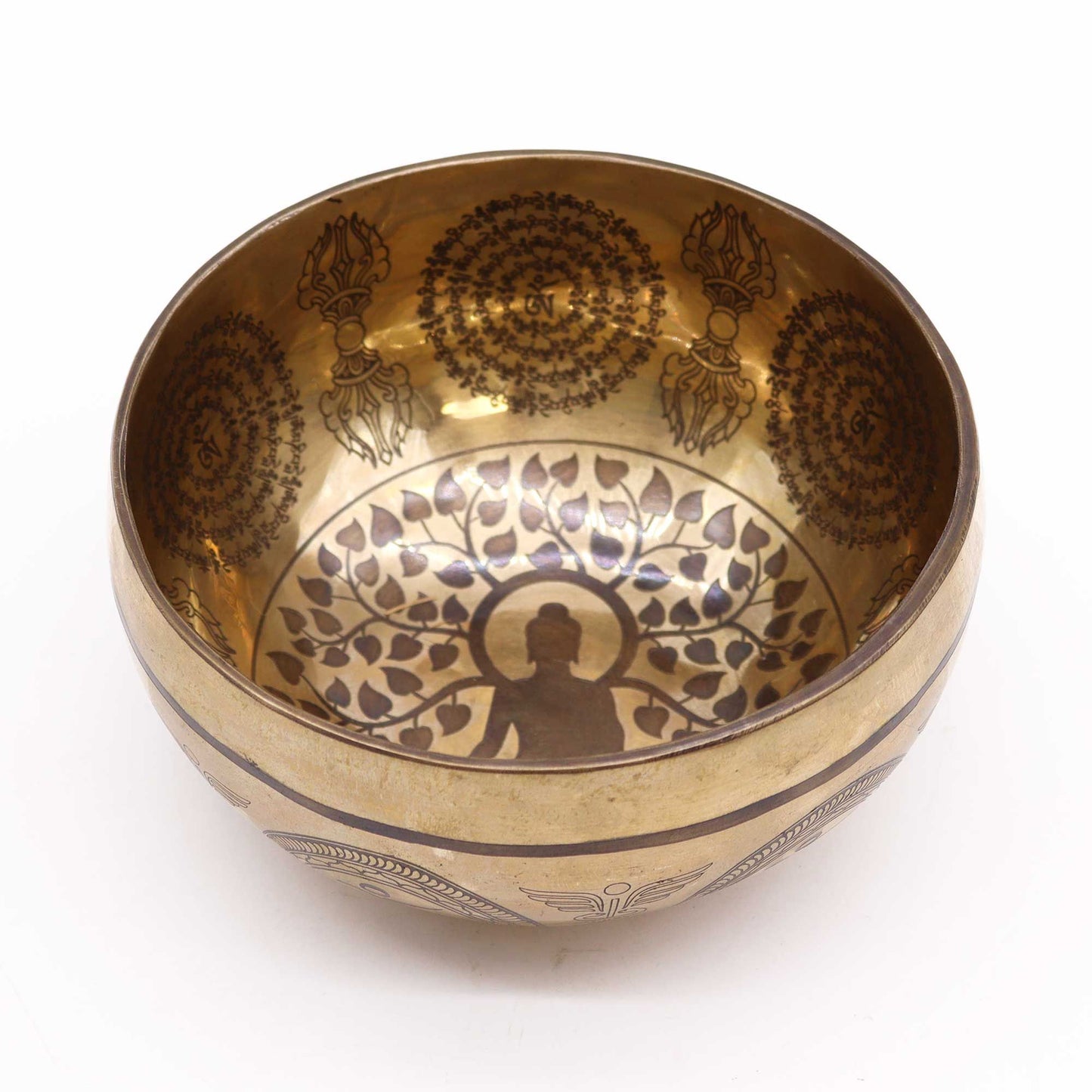 Bol Tibétain Gravé 16cm — Bodhi Tree Bouddha – photo 2