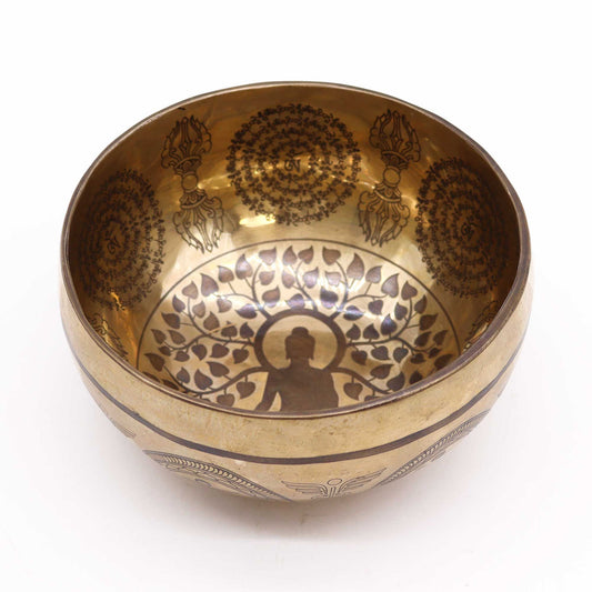Bol Tibétain Gravé 16cm — Bodhi Tree Bouddha – photo 2