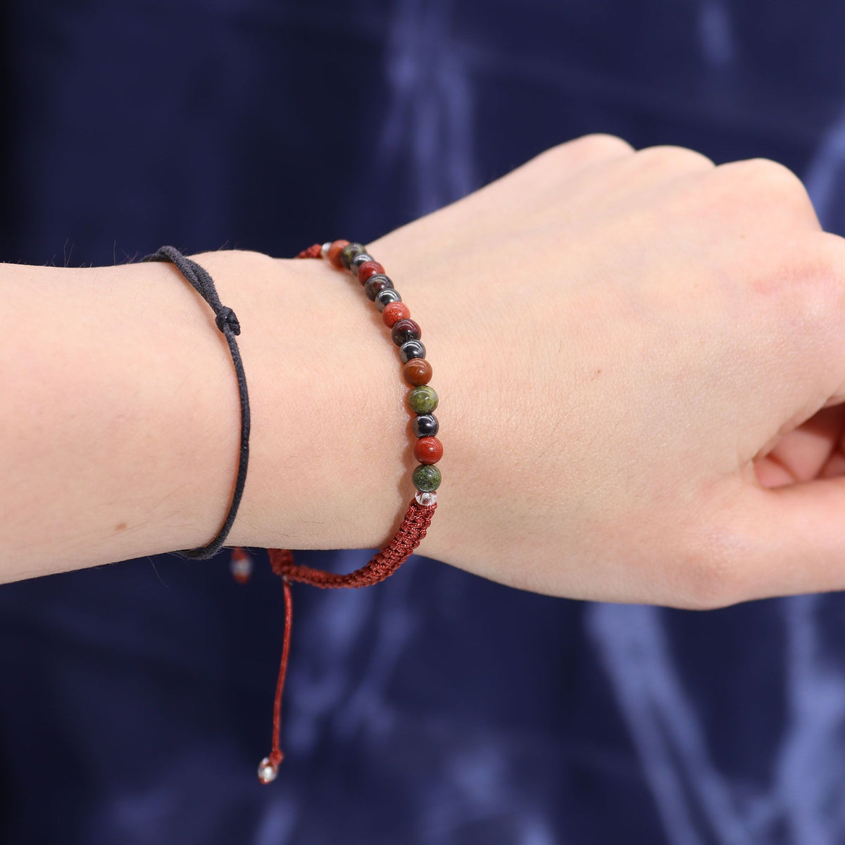Bougie Zodiaque Bélier — Bracelet Jaspe Rouge, Héliotrope & Hématite - photo 5
