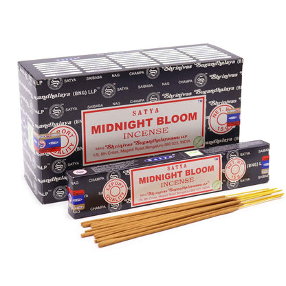 Encens Satya Midnight Blossom - Bâtons 15g Inde