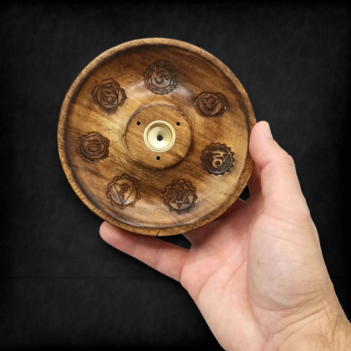 Porte-Encens en Bois — 7 Chakras — Bâtonnets et Cônes - photo 2