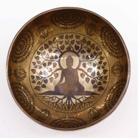 Bol Tibétain Gravé 16cm — Bodhi Tree Bouddha – photo 3