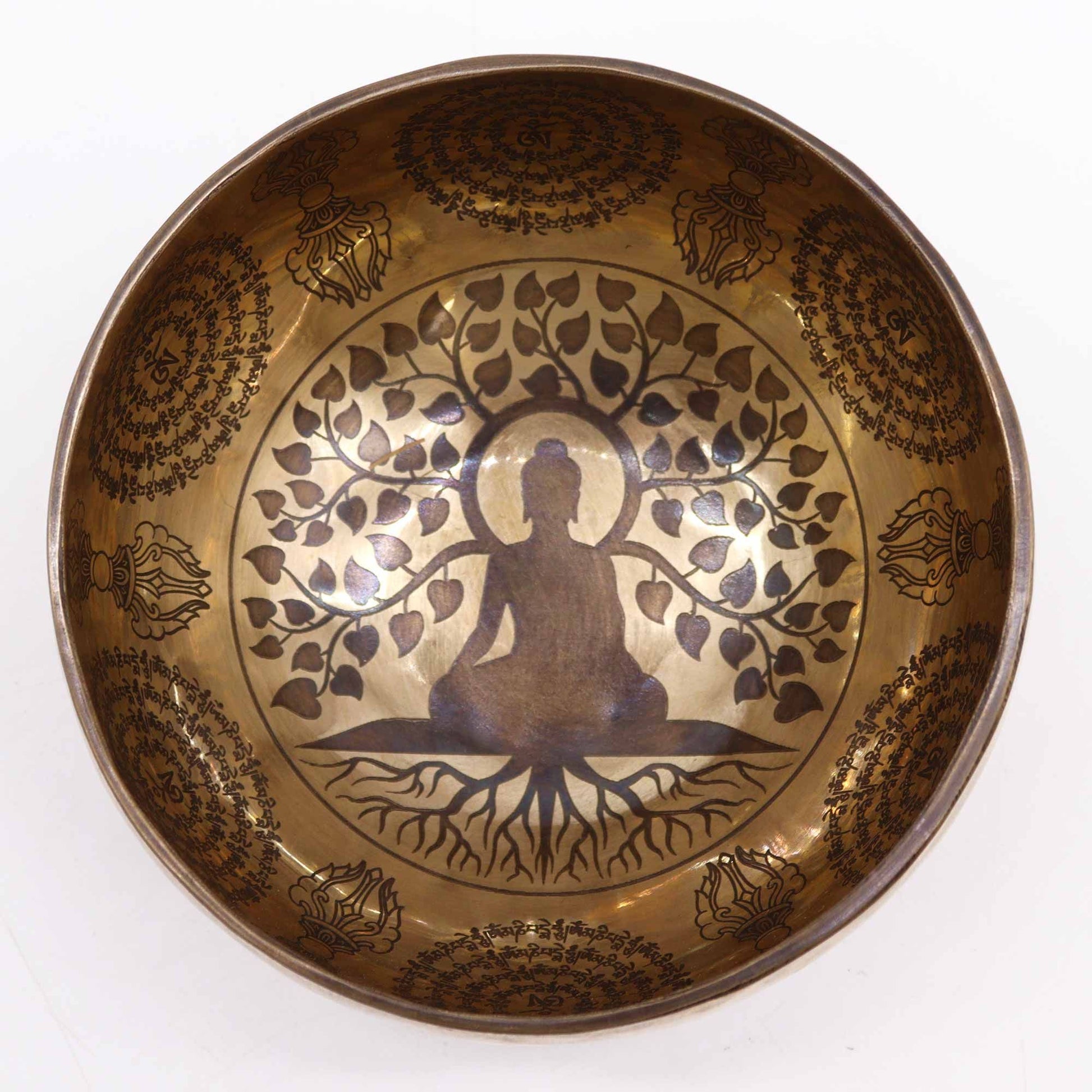 Bol Tibétain Gravé 16cm — Bodhi Tree Bouddha – photo 3