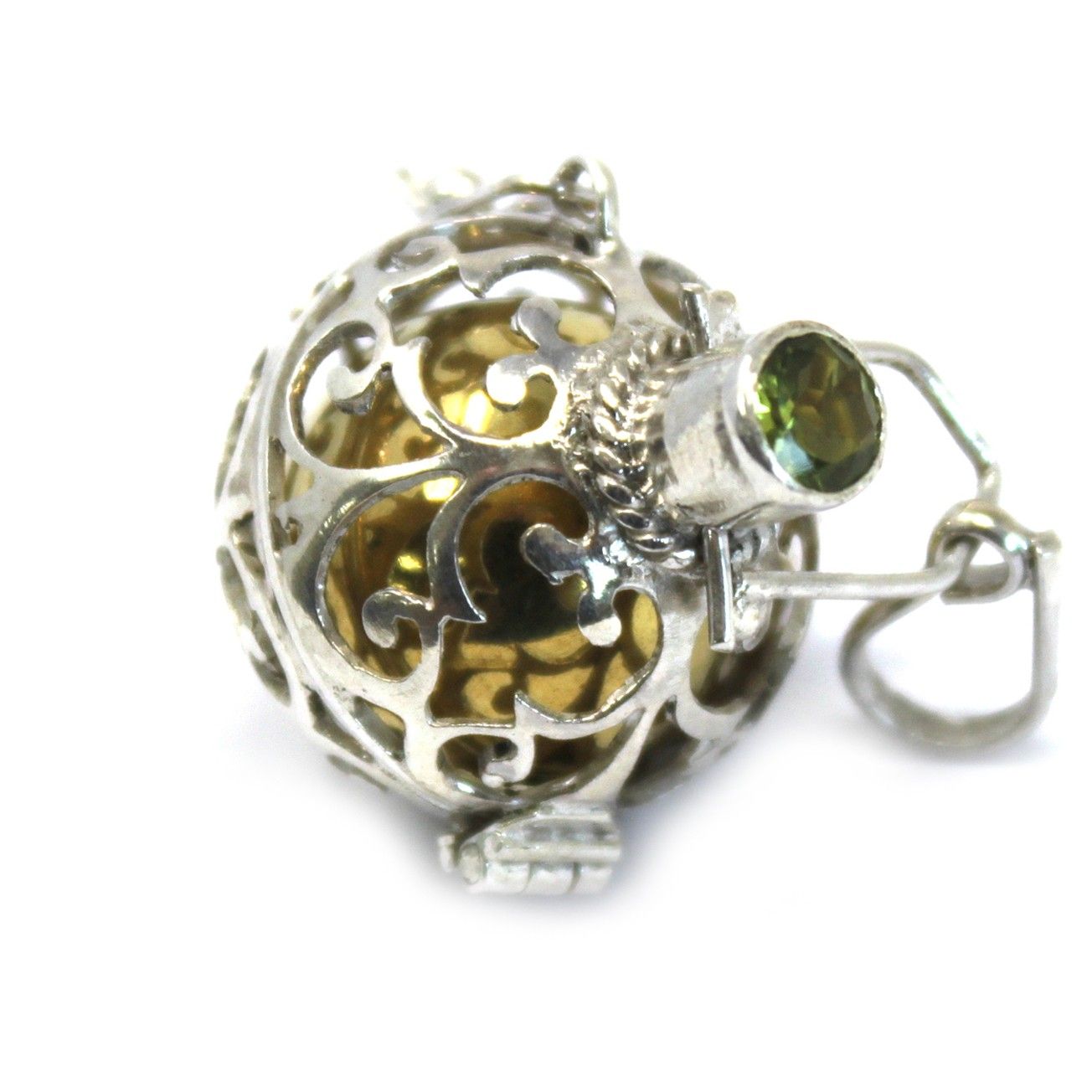 Clochette Ange Argent 925 Bali 18mm — Pendentif Artisan – photo 4