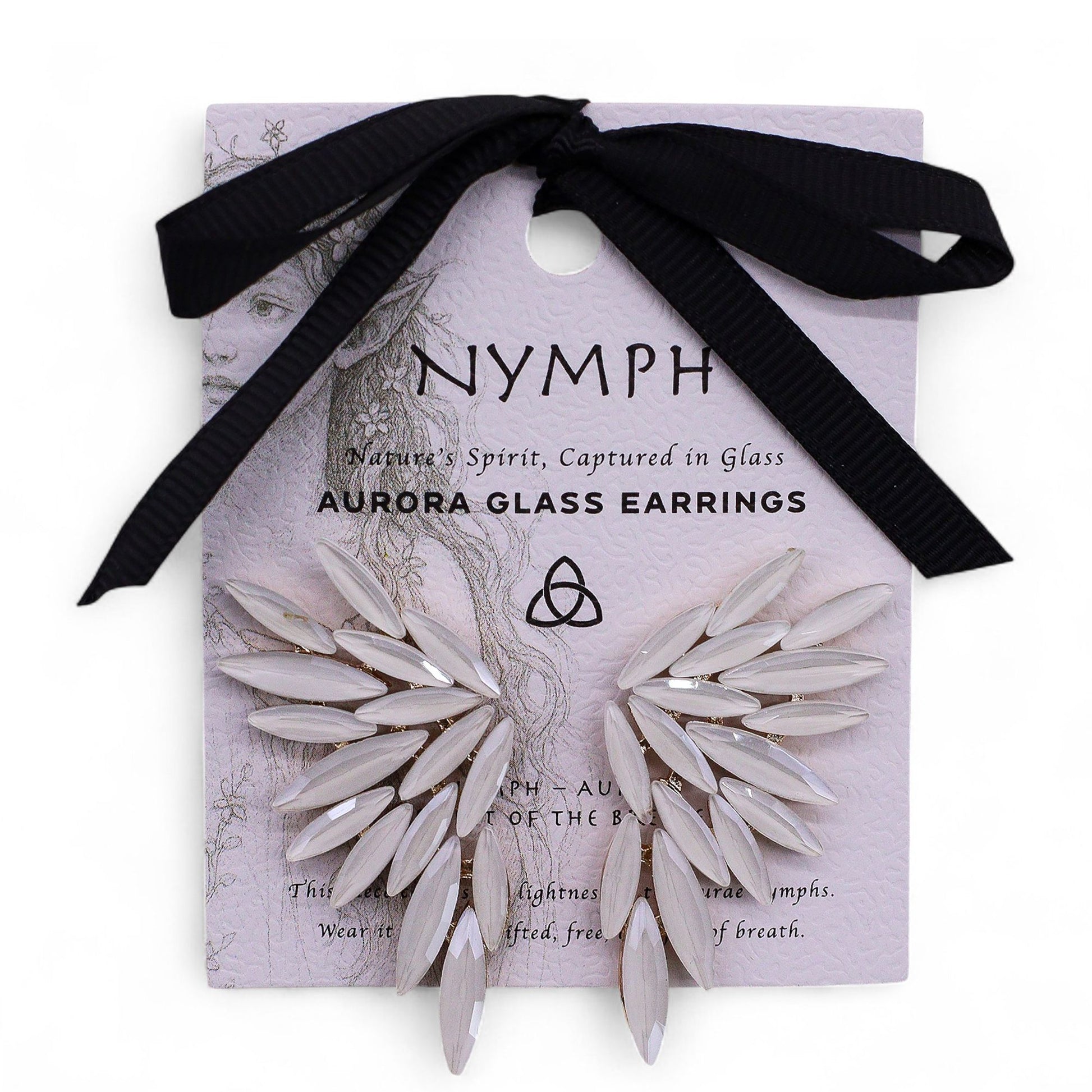 Boucles d'Oreilles Ange Ailes – Verre Vintage & Acier – photo 4